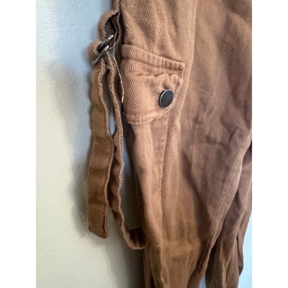 Angel Kiss Y2K Cargo Joggers Utility Buckle Strap High Rise Sz 1 100% Cotton - Picture 10 of 11
